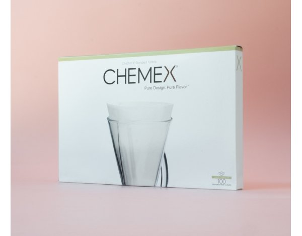 FILTERS - BONDED WHITE 3 CUPS 100 PIECES, CHEMEX